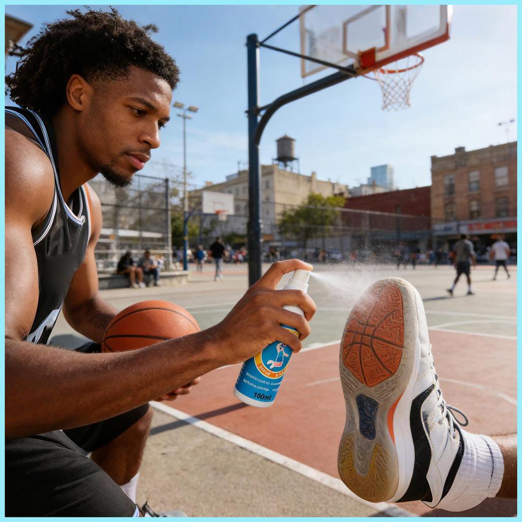 Shoe Grip Spray Quick-Dry Portable Traction Agent Basketball Shoe Spray Grip for Soccer Baseball Sof