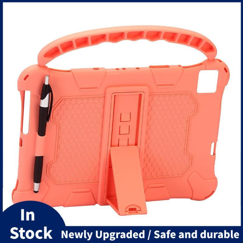 เคสแท็บเล็ตสําหรับ M40 P20HD P20 10.1 นิ้วแท็บเล็ตซิลิโคนกรณีแท็บเล็ตขาตั้งพร้อมที่จับสําหรับ P20HD