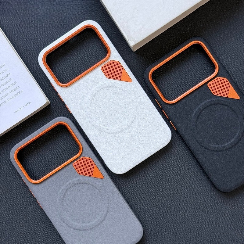 การกระจายความร้อนและBreathableเคสโทรศัพท์สําหรับRedmi K90 Pro max K80 Pro Poco F8 F7 Ultra/Pro Strongฝาครอบป้องกันแม่เหล็กยืดหยุ่นกันกระแทกกันชนกรณี