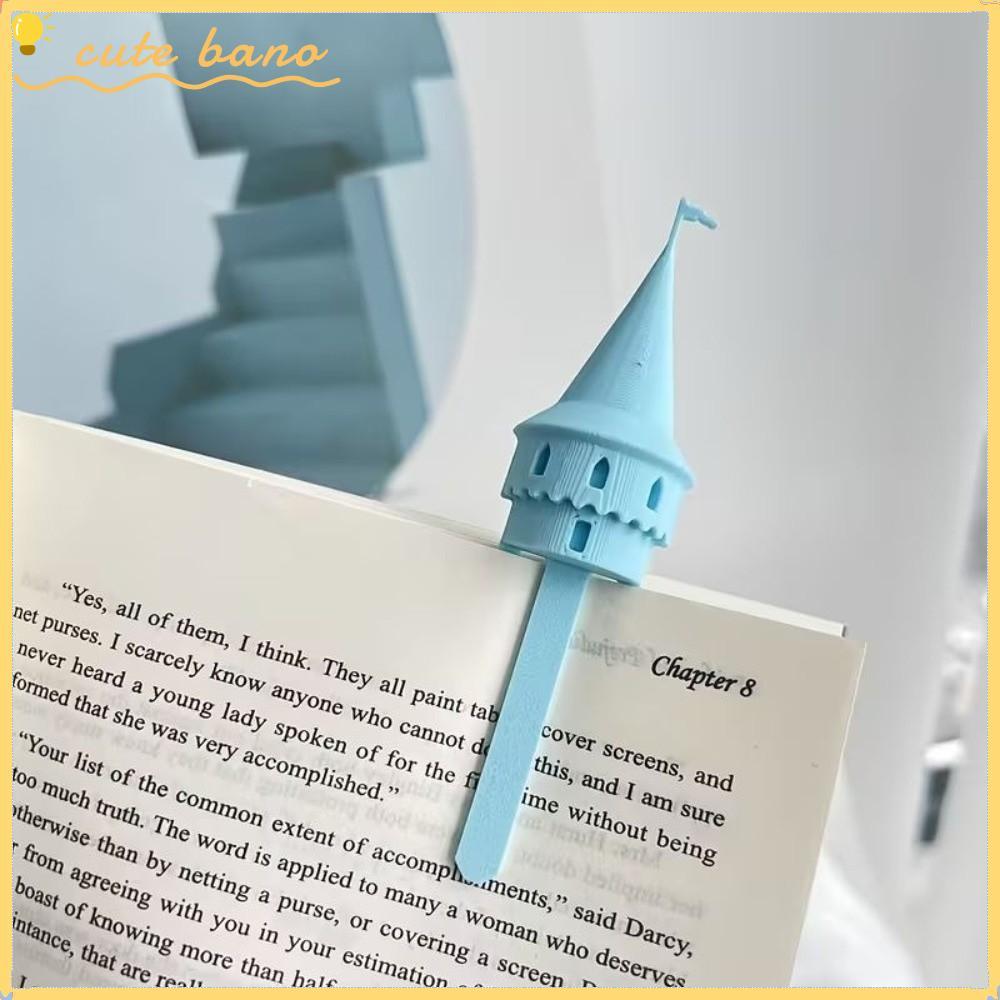 BANO ที่คั่นหนังสือสร้างสรรค์,อุปกรณ์หนังสือแบบพกพาปราสาทวิเศษSpireบุ๊คมาร์ค,การพิมพ์น่ารักเครื่องประดับเดสก์ท็อปนวนิยายอุปกรณ์อ่านหนังสือนักเรียน