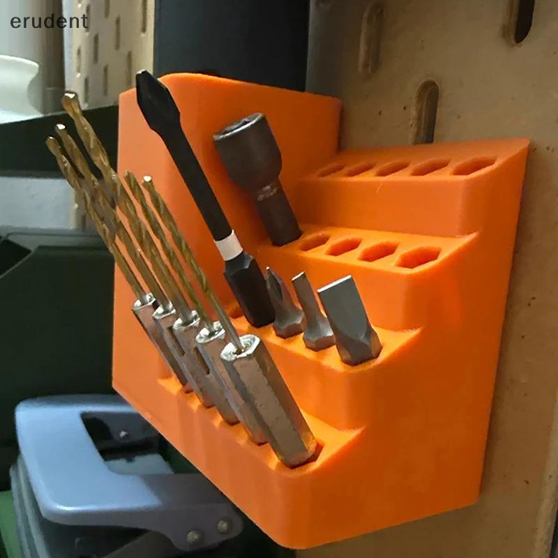 Erudent 1 PC เจาะผู้ถือ 20/50 หลุม Bit Organiser ไขควงหัวกล่องเครื่องมือ Hole Board ไขควงขาตั้ง Hex Shank Organiser ใหม่