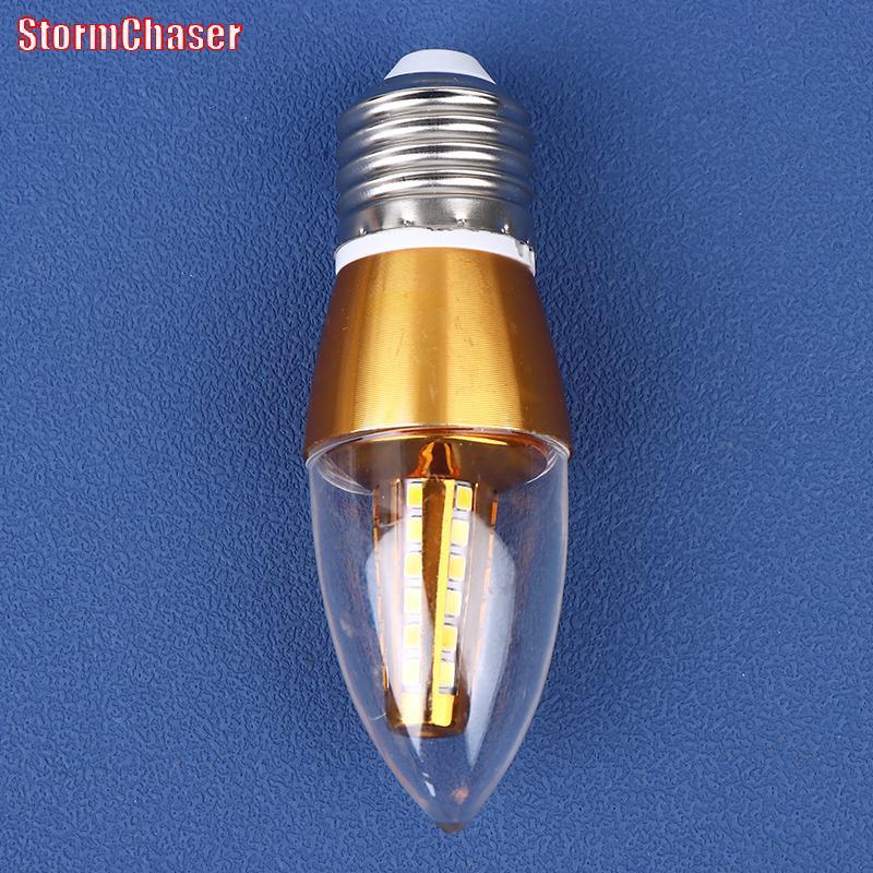 [Storm-t] E14 E27 LED Retro หลอดไฟเทียน 220v หลอดประหยัดไฟ 5W 7W Spotlight illa Lampara โคมระย้าสําห