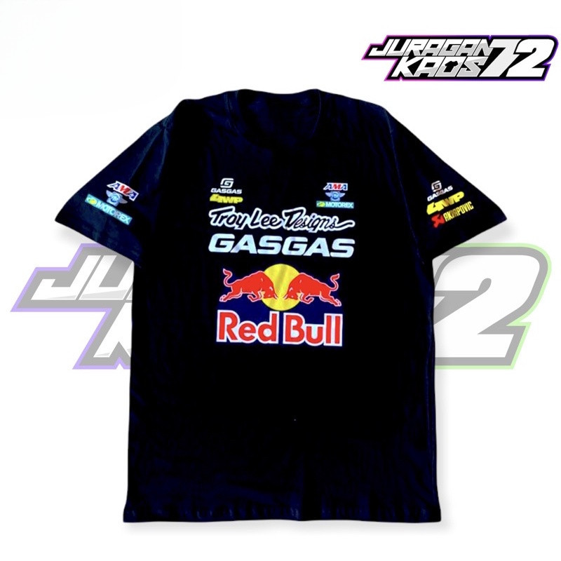 เสื้อยืดแขนสั้นผ้าฝ้าย Red Bull classic Red Bull icon เสื้อยืดพิมพ์ลายสําหรับผู้ชายและผู้หญิง