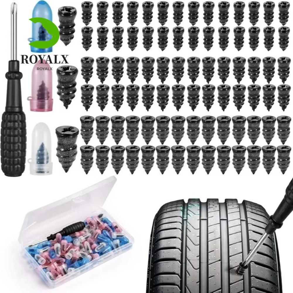 ROYALX 20/40 ชิ้น สกรูซ่อมยาง สูญญากาศ, ชุดปะยาง ฉุกเฉิน ตะปูซ่อมยาง, รถยนต์ จักรยานยนต์ บรรทุก
