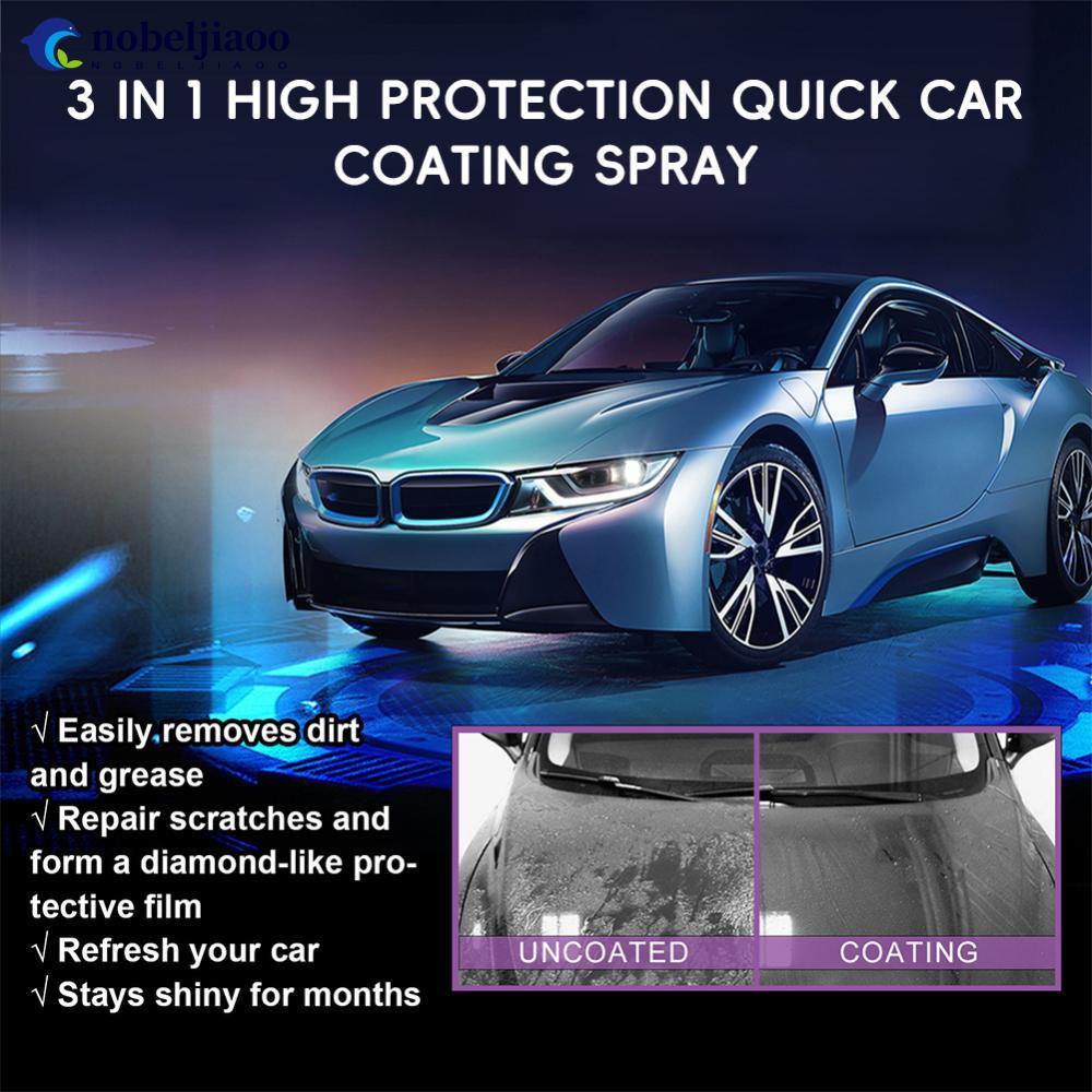 NOBELJIAOO 3 IN 1 Car Coating Wax Polishing Spray High Protection Quick Ceramic Coating Nano Spray P