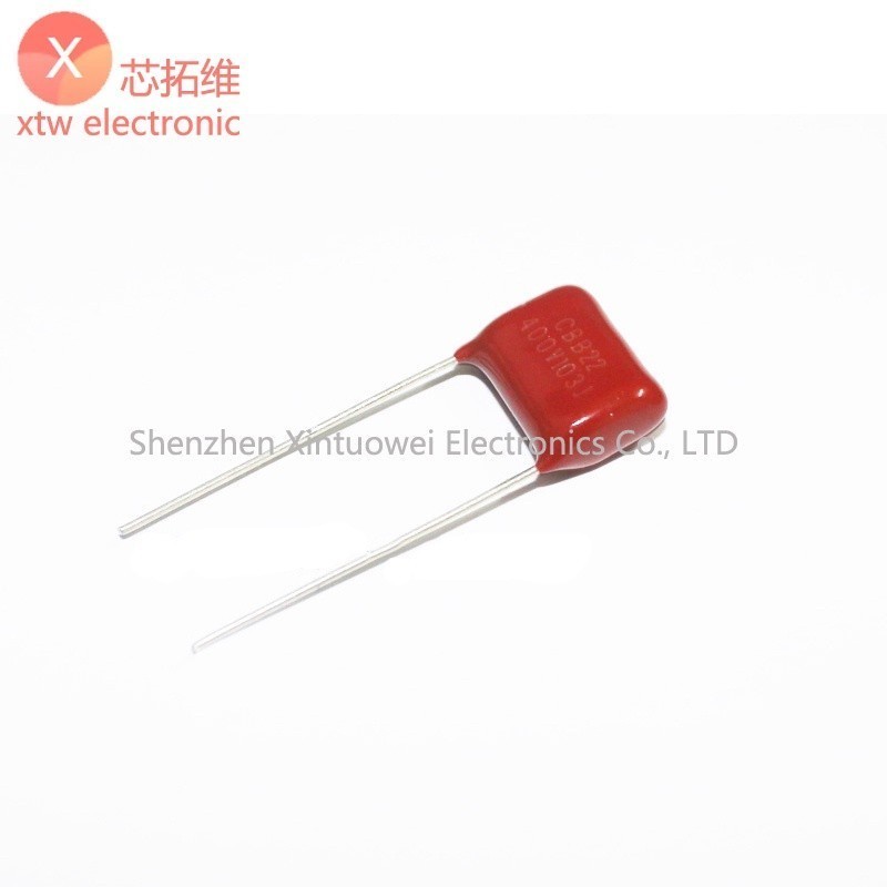 (20 ชิ้น) CBB ตัวเก็บประจุฟิล์มบาง CBB22 400V103J 400V10NF 400V 0.01UF 103 P = 10 มม.