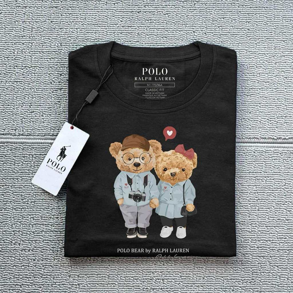 RRL เสื้อยืดคุณภาพพรีเมี่ยมมาใหม่ ผ้าคอตตอน ขนาดปกติ unisex