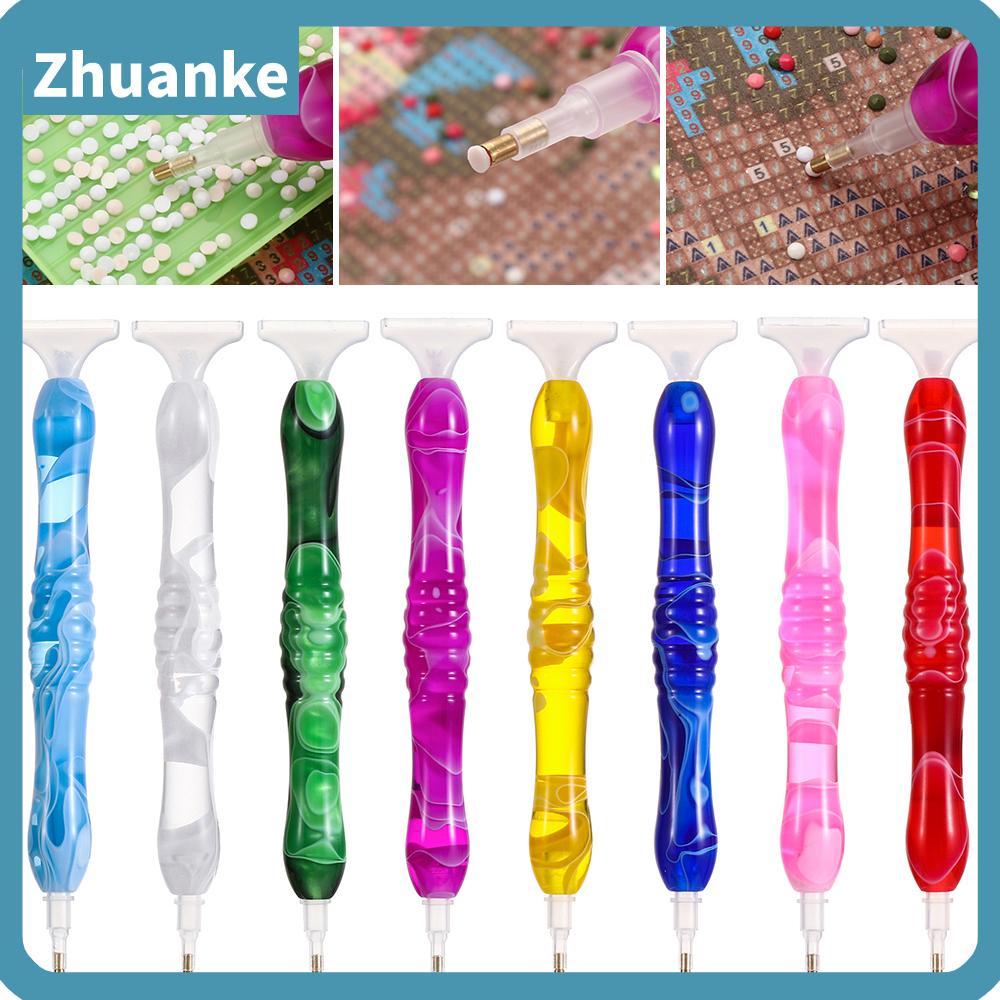 ZHUANKE ปากกาเจาะจุด DIY Cross เรซิ่นหัตถกรรมปากกาเรซิน