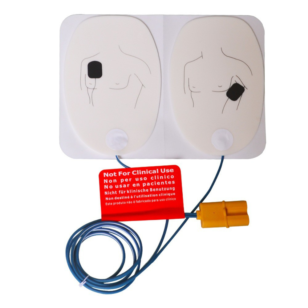 ⭐⭐1 คู่ผู้ใหญ่ AED Defibrillation การฝึกอบรม Electrode Patch สําหรับ AED Trainer เปลี่ยนฉุกเฉินได้