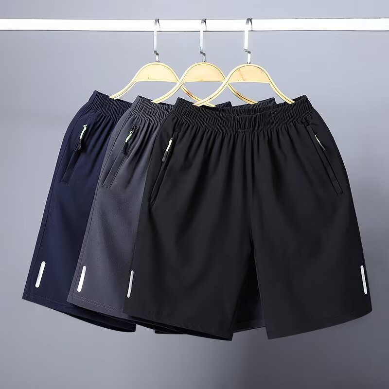 กางเกงขาสั้นผู้ชายมีซิปหน้า Designed for Summer Wear ระบายเหงื่อง่าย