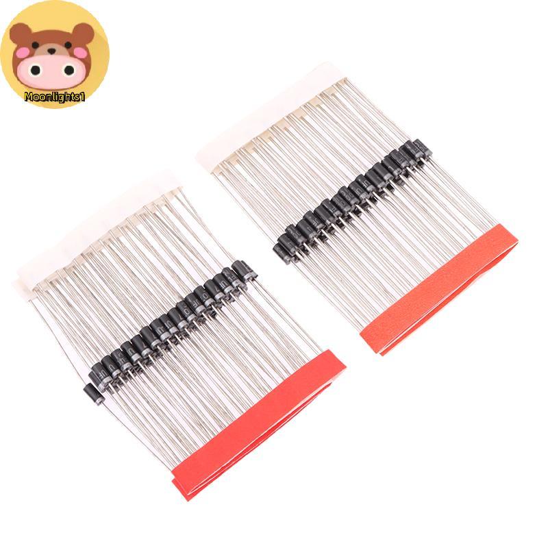 Moonlights1 50 ชิ้น Schottky Rectifier ไดโอด UF4004 UF4007 1A 400V 1000 โวลต์ Ultra Fast Recovery ได