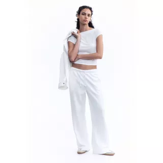H&M(เอชแอนด์เอ็ม) กางเกงจ็อกเกอร์แบบกว้าง ผู้หญิง 1199249_7