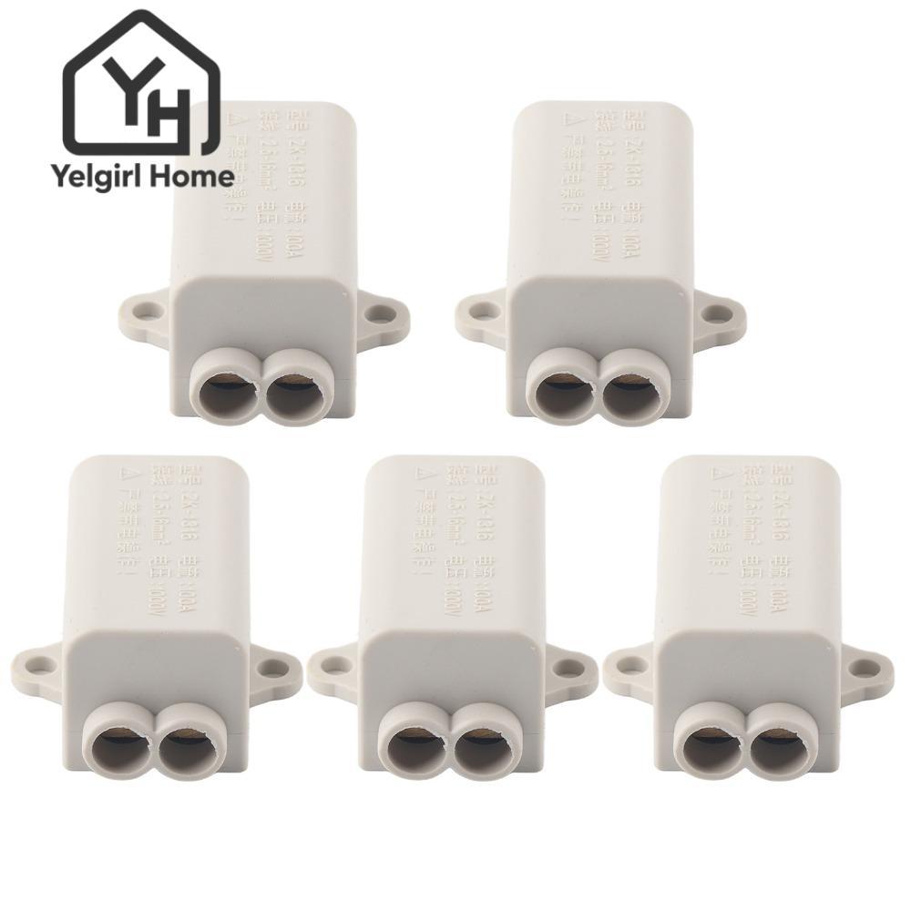 YELGIRLB 5 ชิ้น Terminal Spliter, 1000V ZK-1316 Parallel Spliter, Parallel Connector วัสดุทองแดง 100