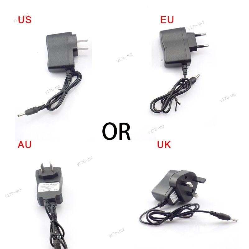 3.5*1.35 มม.อะแดปเตอร์ AC 110V 220V To DC 4.2V 0.5A สําหรับ 3.7V 4.2V Li-ion 18650 แบตเตอรี่ US EU U