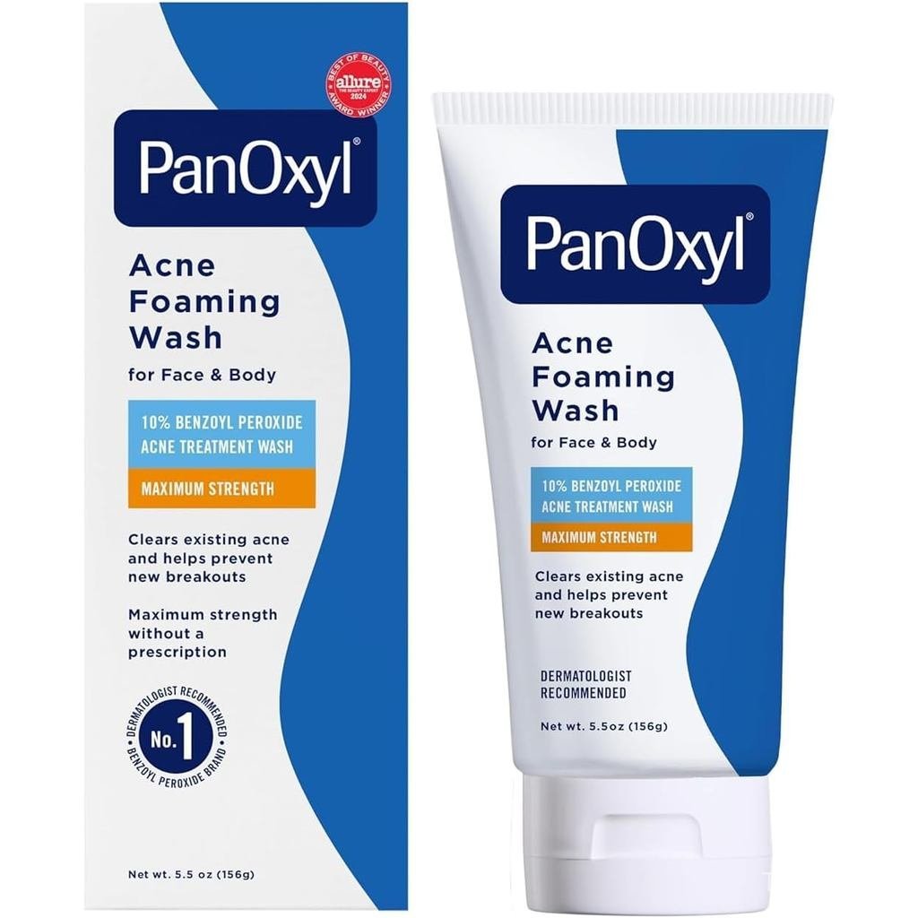 PanOxyl 10% Acne Foaming Wash 5.5 Ounce (Pack of 1)