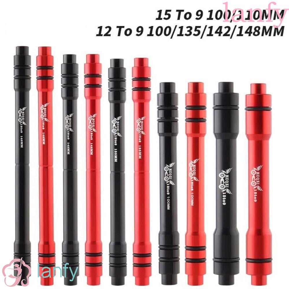 Lanfy แกนแปลงสำหรับจักรยาน ขนาด 12/15 ถึง 9 mm ทำจากอลูมิเนียม ออกแบบมาเพื่อความเรียบง่ายในการติดตั้งและใช้งาน