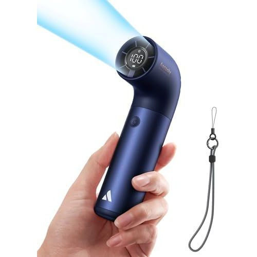 Aecooly พัดลมมือถือแบบพกพา, พัดลมท่อลมเทอร์โบทรงพลัง, 19000 RPM ความเร็วสูง Aero Ultra, 15H Max Cool