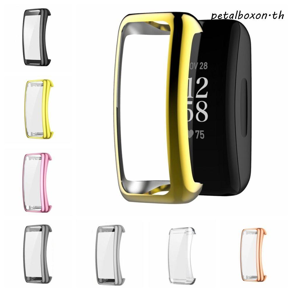 PETALBOXON Fitbit Inspire 3 ตัวป้องกันหน้าจอ, เคสฝาครอบนาฬิกา TPU Inspire 3 ฝาครอบนาฬิกา, ทนทาน Anti