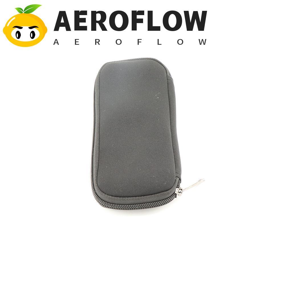 AEROFLOW แฟลชไดรฟ์ Organizer สีดําเดินทางกันฝุ่นกันกระแทกพร้อมซิป Neoprene U Disk Bag
