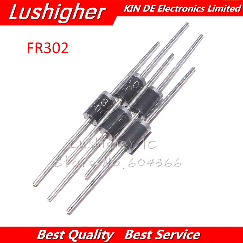 20PCS FR302 DO-27 3A 200V fast recovery วงจรเรียงกระแสไดโอดใหม่จัดส่งฟรี