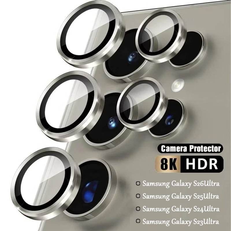 วงแหวน ฟิล์มกล้อง For Samsung Galalxy S26 Ultra S26 S26Plus S25Ultra S24Ultra S23Ultra S24Fe S25Fe ฟิล์มเลนส์ 037