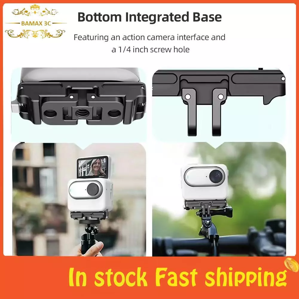 Bamaxis อะแดปเตอร์แม่เหล็กอลูมิเนียม สำหรับกล้อง Insta360 GO3