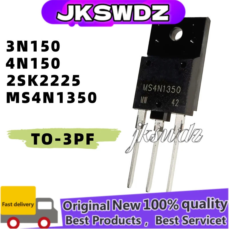 1-5 ชิ้นใหม่ 3N150 STFW3N150 K2225 2SK2225-E MS4N1350 4N150 STFW4N150 TO-3PF MOS FET หลอด Field Effe