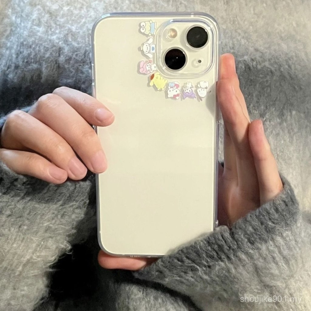 Sanrio Element Lens Transparent Space Case เหมาะสําหรับเคสโทรศัพท์ iPhone เหมาะสําหรับ iPhone 16 Pro