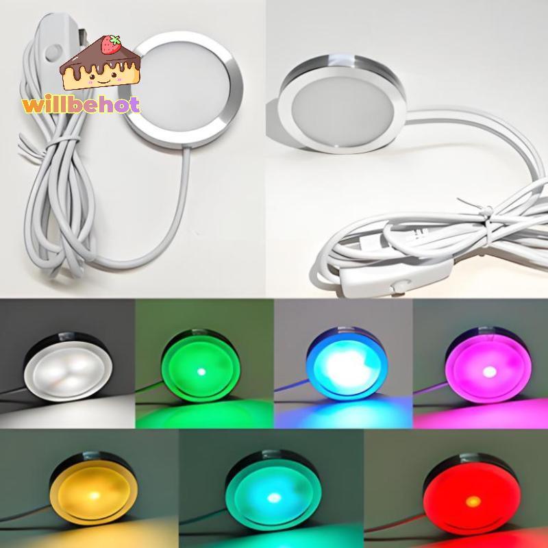 [Willbehot-t] USB Circular Wltra-thin Aluminium Alloy Lamp 5V 3D Printer Accessories Led Light Parts