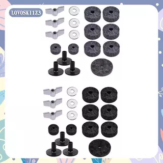 [lovoski1z3] เครื่องซักผ้า Cymbal Felts ทดแทน Cymbal Washer, Wing Nuts, อุปกรณ์สําหรับ