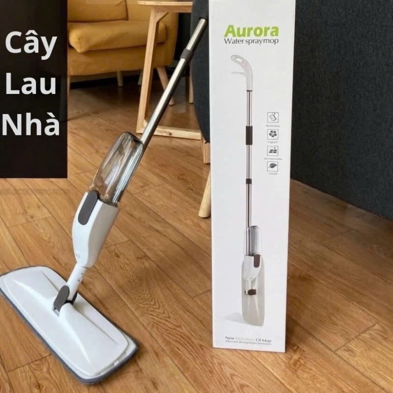 PTLUXURY 360 องศา Mist Spray Mop สะดวก 360 องศาหมุน Mist Spray Smart Mop