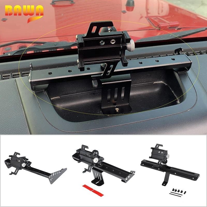 BAWA ที่วางโทรศัพท์ในรถยนต์อุปกรณ์เสริมสําหรับ Jeep Wrangler JK 2007-2017 มัลติฟังก์ชั่นโทรศัพท์มือถ