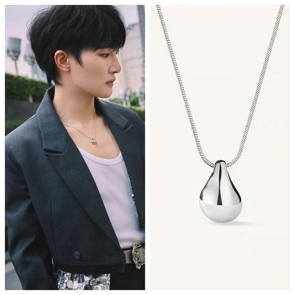 Zhou Shen Original Water Drop Silver Clavicle Chain หรูหรา Niche High-End อารมณ์แฟชั่นอินเทรนด์อุปกร