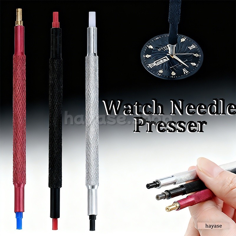 3 ชิ้นสแตนเลส Double End นาฬิกาเข็ม Presser นาฬิกาการตั้งค่ามือ Fitting Dual Tip เข็มปากกาเข็ม Loader สําหรับช่างซ่อมนาฬิกาซ่อมเครื่องมืออุปกรณ์เสริม
