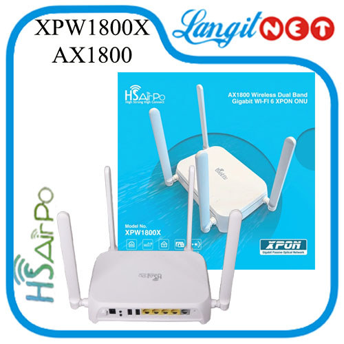 HSAIRPO XPW1800X AX1800 GIGABIT WiFi 6 XPON
