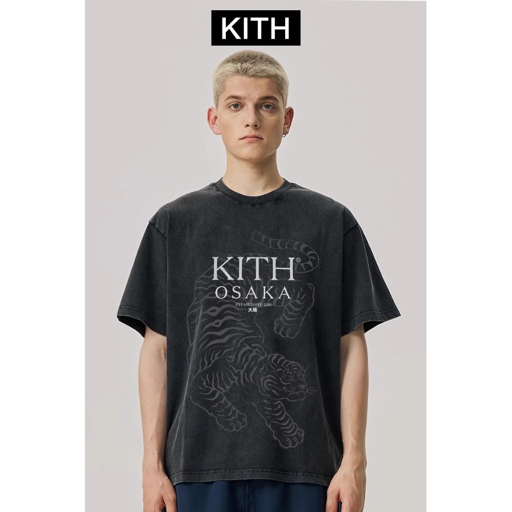เสื้อยืดแขนสั้น แบบโอซาก้าเสือ สำหรับผู้ชายและผู้หญิง