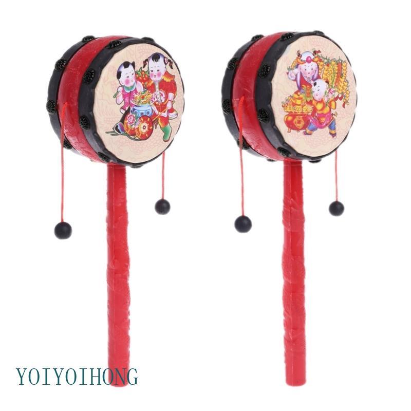 YOI Spin Rattle Drum กลองลิงของเล่นเด็กจีน