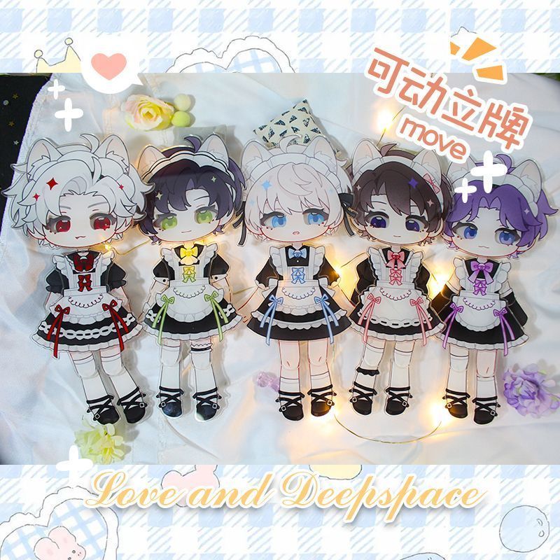 Love and Deepspace Fandom Articulated Paper Doll Style Acrylic Standee – Xavier/Rafayel Anime Mercha