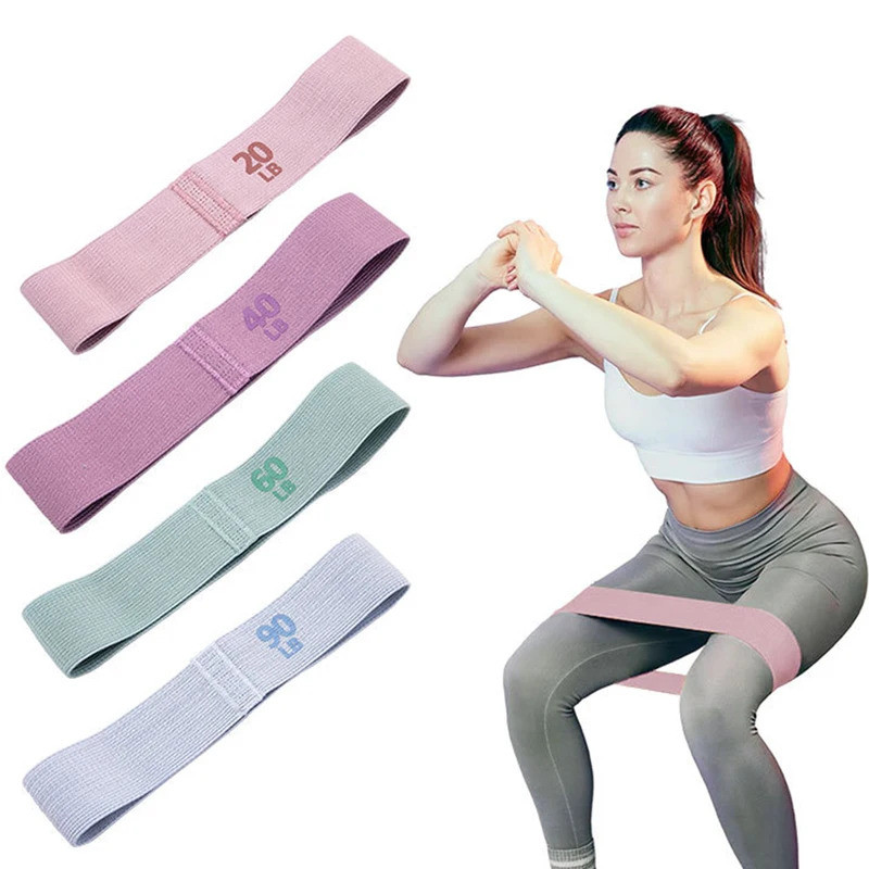 Fitness Resistance Band Elastic Workout Bands Anti-Slip Squat Expander Bands Buttocks Expansion Fitn
