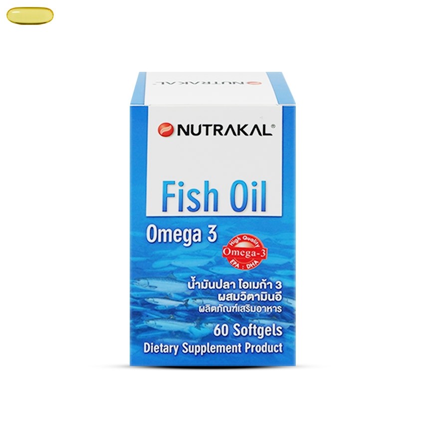 Nutrakal Fish Oil Omega 3 ขวด 60 แคปซูล