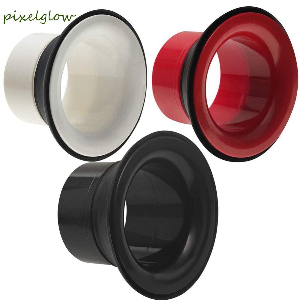 PIXELGLOW Bass Drum Enhancer, Port Insert Enhancement Drum Kick Booster, Bass Voice Black White Red 