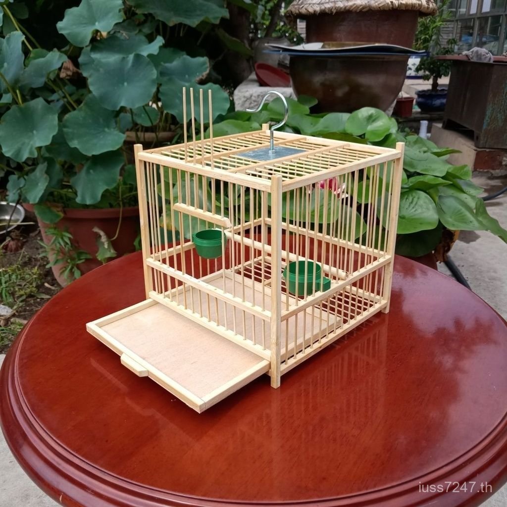 Pure Handmade Shellfish Cage ปัก Eye Cage Bird Cage Wenjianfang Small Bird Cage Orioles Handling Bir