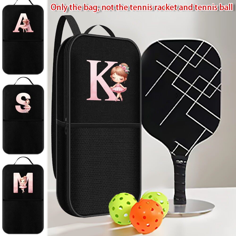 Pickleball paddle storage bag Portable Backpack Mesh Pocket Handheld/Backpack Sports Accessory Organ