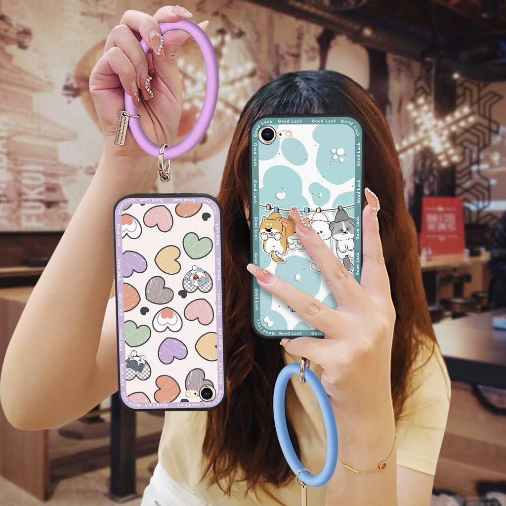 บุคลิกภาพปกหลังเคสโทรศัพท์สําหรับ iphone 7/8/SE 2020/2022/SE2/SE3/ip7/ip8 Dirt-proof การ์ตูนเยาวชน A