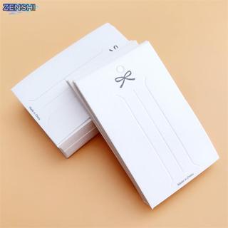 Zenshiaa 50 ชิ้นการ์ดกิ๊บสีขาว Trinket บรรจุภัณฑ์แสดงผมกระดา…