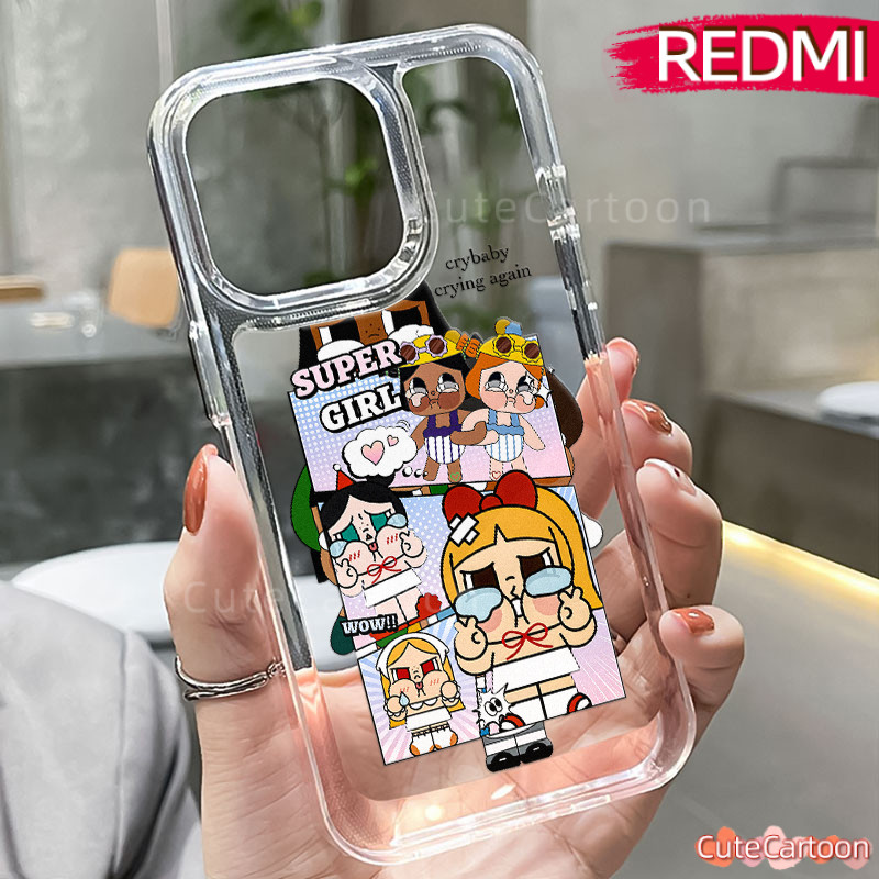 น่ารักร้องไห้-เด็กกรณีพีซีREDMI-Note 14 12 13 14-Pro Redmi-13C 9C 12C A3 10C 11 9 10 PRO Glossy Guys
