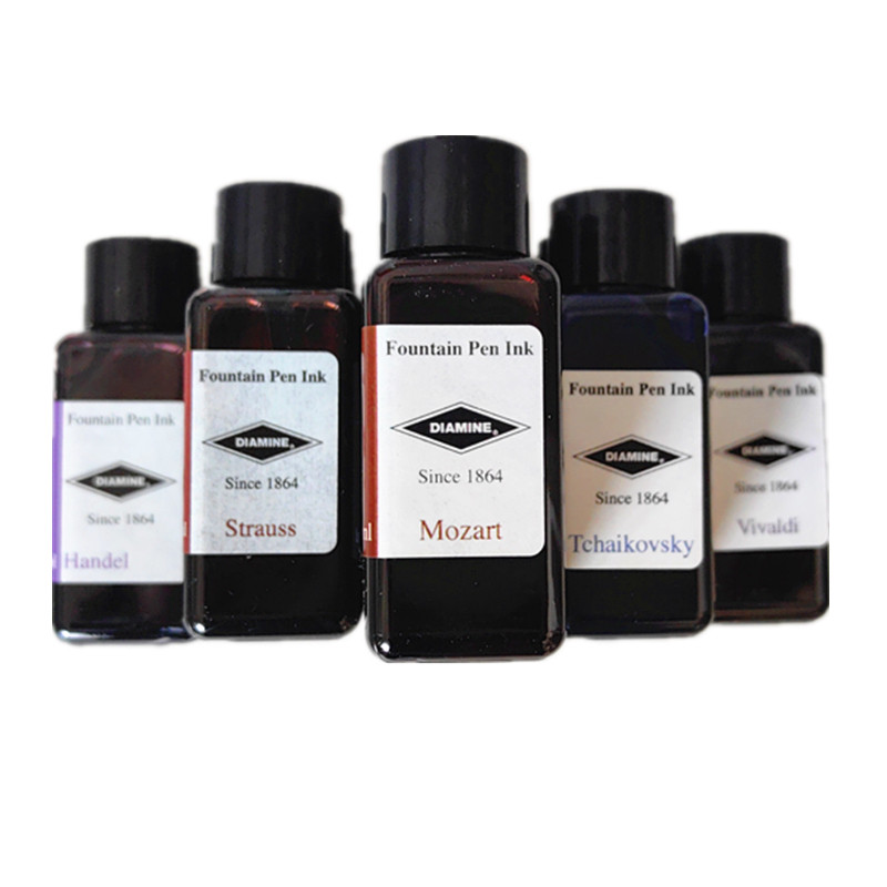 UK DIAMINE DIAMINE DIAMINE Musician Hendelvelal Divagna คู่มือจิตรกรรมหมึกสี