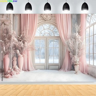 ห้องโถงแต่งงานสีขาวหรูหราพื้นหลังการถ่ายภาพปราสาทพระราชวังที…