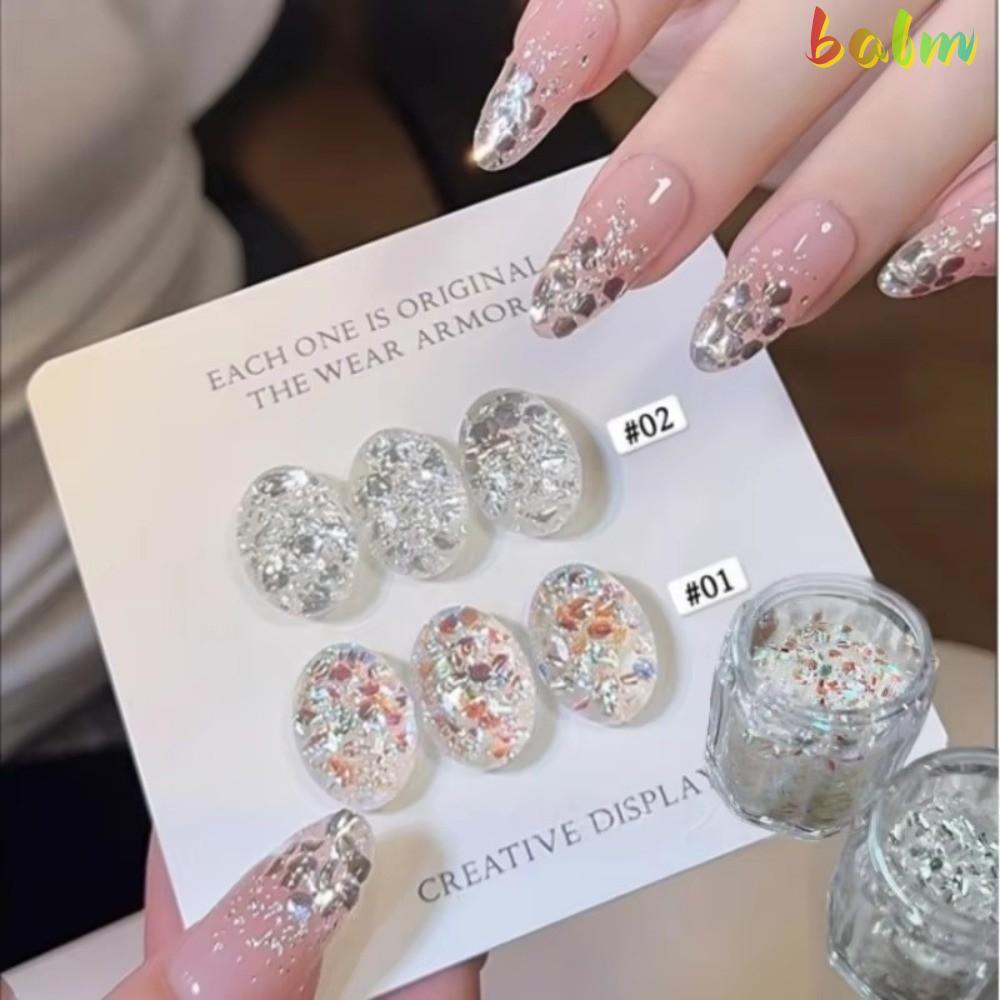 BALM Flash Nail Art, Nail Art DIY Blinking Nail Art Sequins, Glitter Nail Art Charms