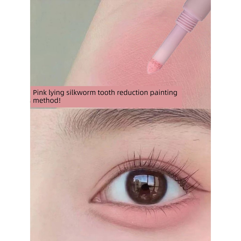 คอนทัวร์ contour stick อ่อนโยนเกินไป!Age-Reduction Painting Method Lying Silkworm Pen Pink Brighteni